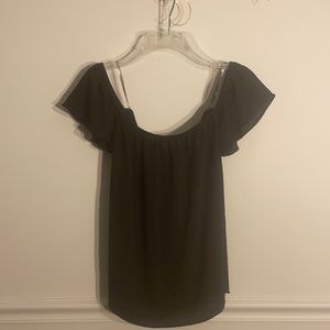Off the shoulder black top